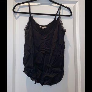 Anthropologie Floret Lace Spaghetti Strap Top